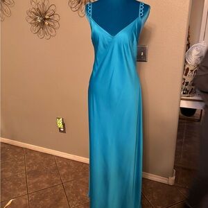 Gianni Bini Bright Turquoise Slip Dress